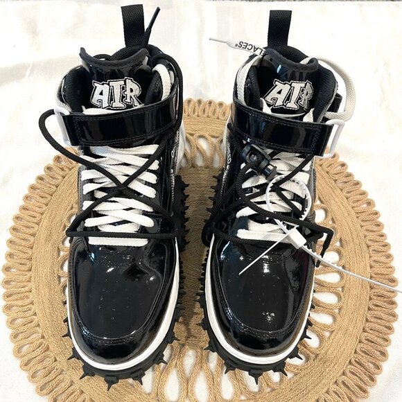 Nike x Air Force 1 Mid Off-White Sheed Sneakers Black Size 10 main image 6